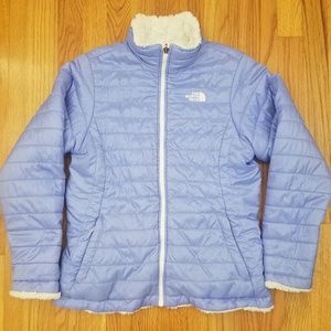 North Face Reversible Mossbud Jacket Girls XL